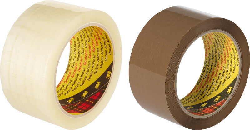Scotch Verpackungsband PP 371 – permanent, glatt, PP, 25 mm × 66 m, braun, Kern Ø 75 mm