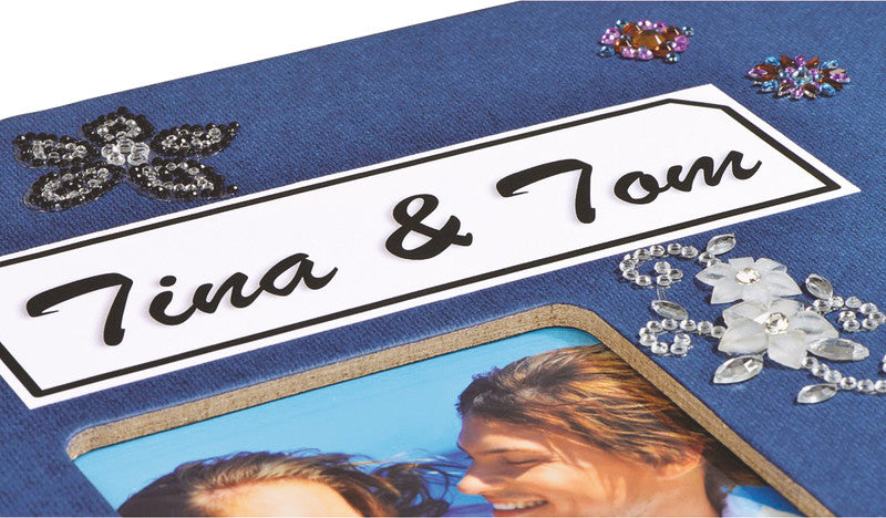 Hama Fotoalbum Wiro Fine Art – blau, mit Pergaminzwischenblättern, Papier, 360 × 320 mm