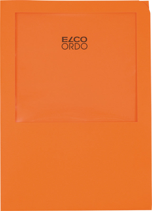 Elco Ordo Transport Sichtmappe A4 – 100er-Pack, orange, Papier