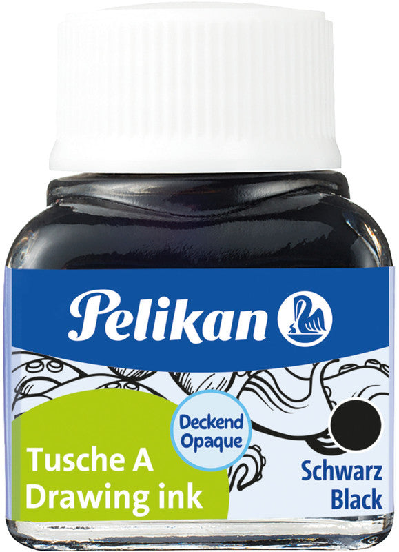 Pelikan Tusche – schwarz, deckend, 10 ml