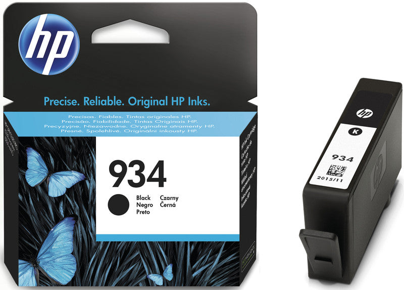 HP Tintenpatrone 934, Schwarz, 400 Seiten – für Inkjetdrucker