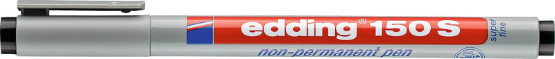 Edding Non-Permanent-Marker 150 S – superfein 0,3 mm – schwarz – feucht abwischbar