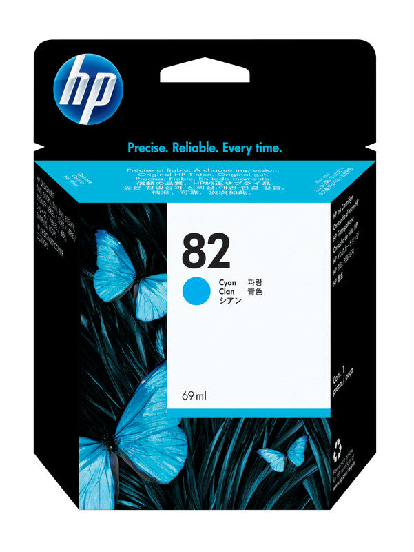 HP Tintenpatrone 82, Cyan, 69 ml