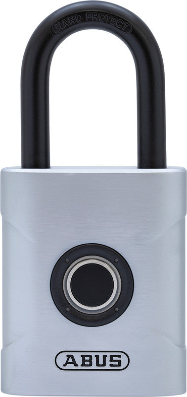 ABUS Vorhängeschloss TOUCH 57 – 50 × 23 × 103 mm, grau, CR2