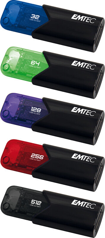 Emtec B110 Click Easy USB-Stick – 512 GB, USB 3.2, ohne Kappe