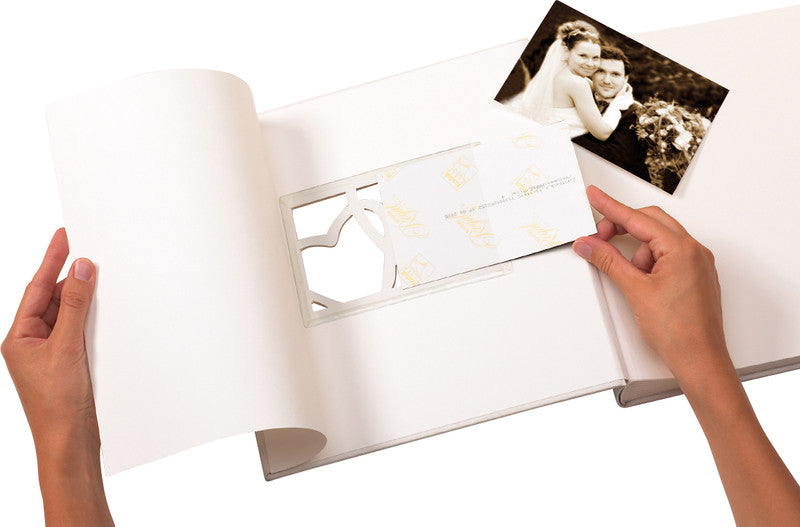 Walther Design Sweet Heart Gästebuch – 230 × 250 mm – 144 Seiten – gebunden, Papiereinband, weiss