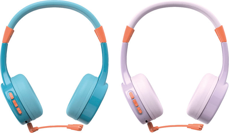 Hama Teens Guard II – On-Ear Headset – Bluetooth, Lautstärkebegrenzung 85 dB – Lila/Orange – bis 50 h