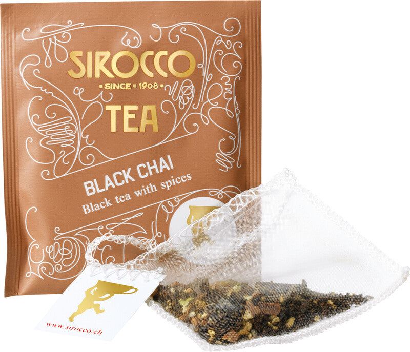 Sirocco Black Chai – Teebeutel, Bio-Schwarztee – 20 Beutel