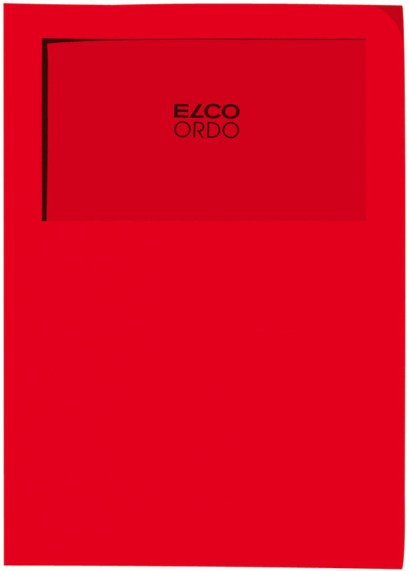 Elco Ordo Classico Sichtmappe A4 – Intensivrot, Papier, 100er-Pack