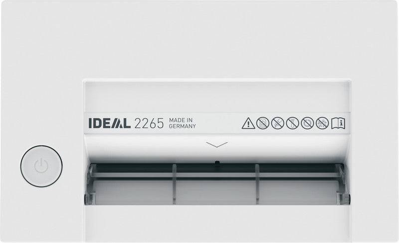 Ideal 2265/CC – Aktenvernichter, DIN P-4, Partikelschnitt 3 × 25 mm, 6 Blatt, 20 l, A4