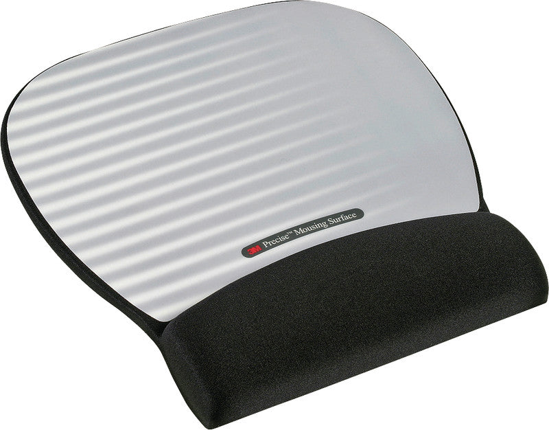 3M Mausmatte mit Handgelenkauflage – für Maus – Gel, rutschfest – 221×234×20 mm – Silber