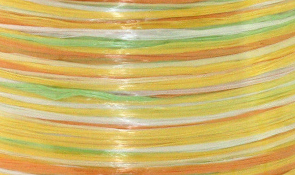 Präsent Bast – mehrfarbig (grün, orange, gelb, weiss) – 50 m, Ø 55 mm