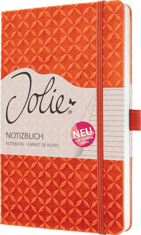 Sigel Notizbuch A5, liniert, Fadenheftung, 174 Seiten, perforiert, 80 g/m² – orange