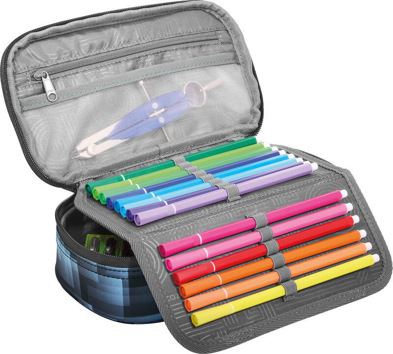 Coocazoo Every Etui, gefüllt – Shadow Shift – Kunststoff – 23 × 7 × 12 cm