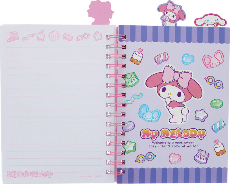 Kitty sweets Spiralbuch – A5 – Liniert – 192 Seiten – Doppelspirale, 3 Trennseiten, Mehrfarbig