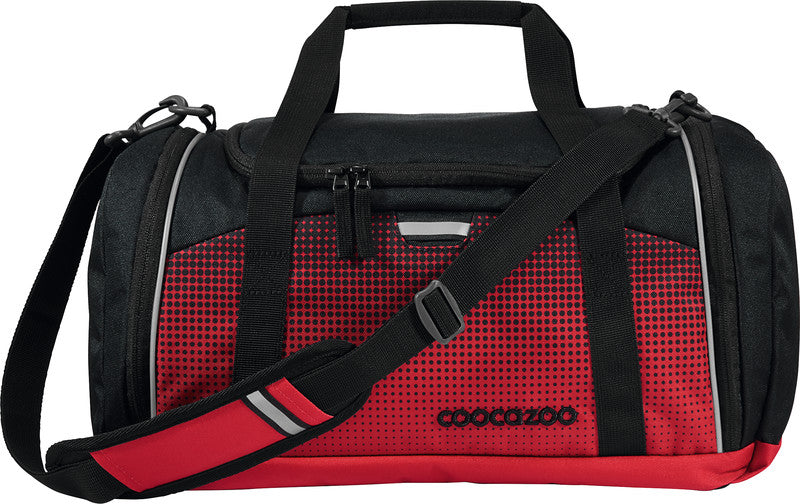 Coocazoo Sporttasche – 20 l, Motiv Blazing Fire, mit Schultergurt, wasserabweisend, 40 × 24 × 23 cm