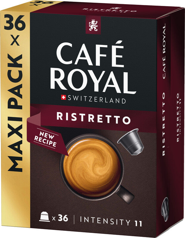 Café Royal Kaffeekapseln Ristretto – für Nespresso – Intensität 11 – 36 Kapseln