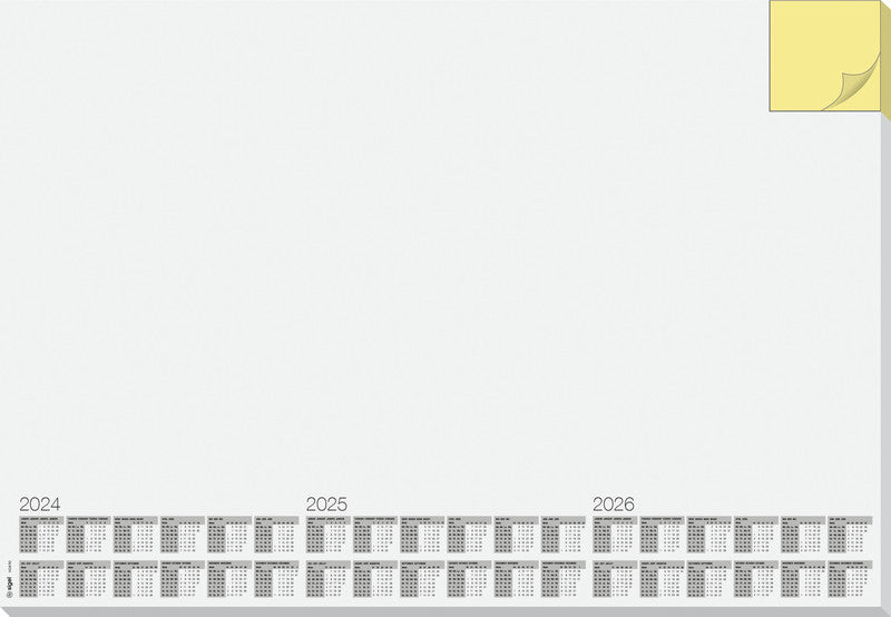 Sigel Memo Kalender-Einlage – 3 Jahre/1 Seite, 59,5 × 41 cm, 2025–2027