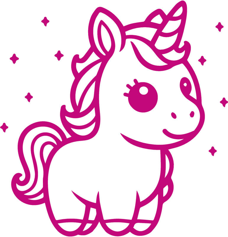 Trodat Einhorn Motivstempel – selbstfärbend, 19 × 19 mm, Pink