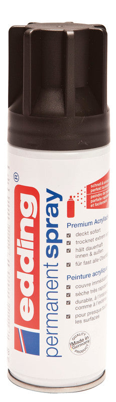 Edding Farbspray – Tiefschwarz, Seidenmatt, 200 ml