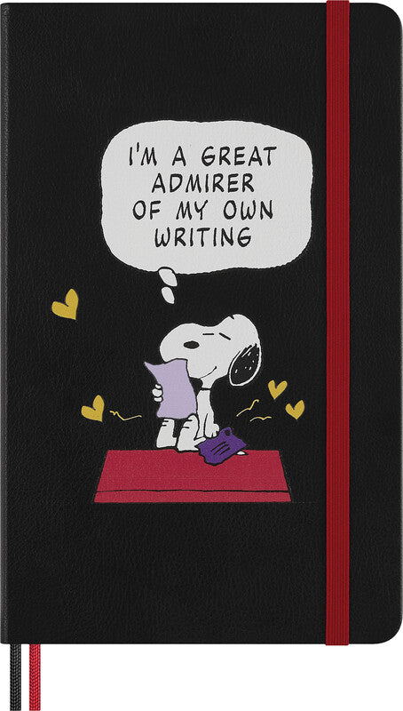 Moleskine Notizbuch Limited Edition PEANUTS, 130 × 210 mm, liniert, Leimbindung, 176 Seiten – blau
