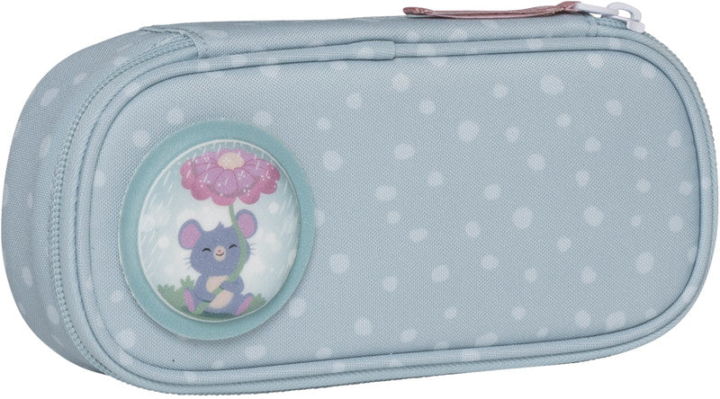 Beckmann Schulrucksack Classic 1st – 6-teilig – Forest Deer Dusty Mint – mit Leuchteffekt