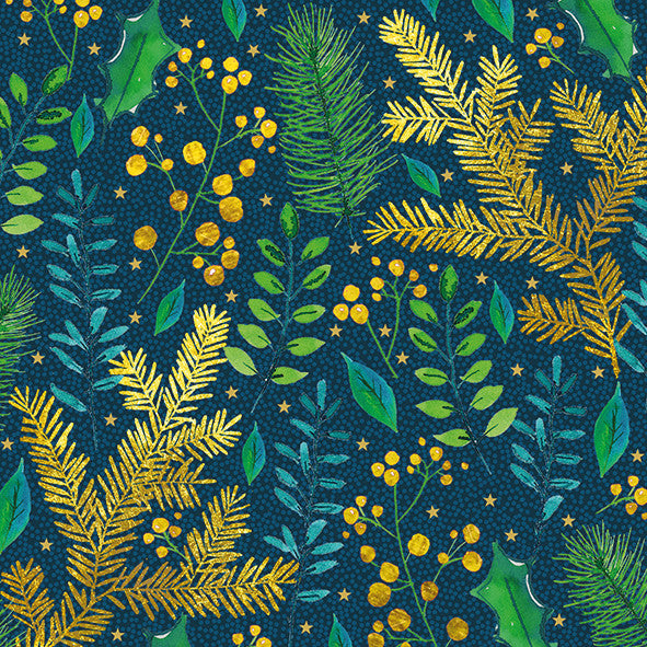 Atelier Servietten Festive Twigs – 33 × 33 cm – 3-lagig, Tissue – 20 Stk.