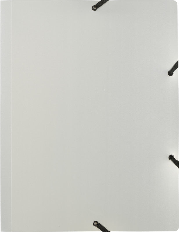 Kolma Sammelmappe für A4, Kunststoff, Silber, mit Gummizug