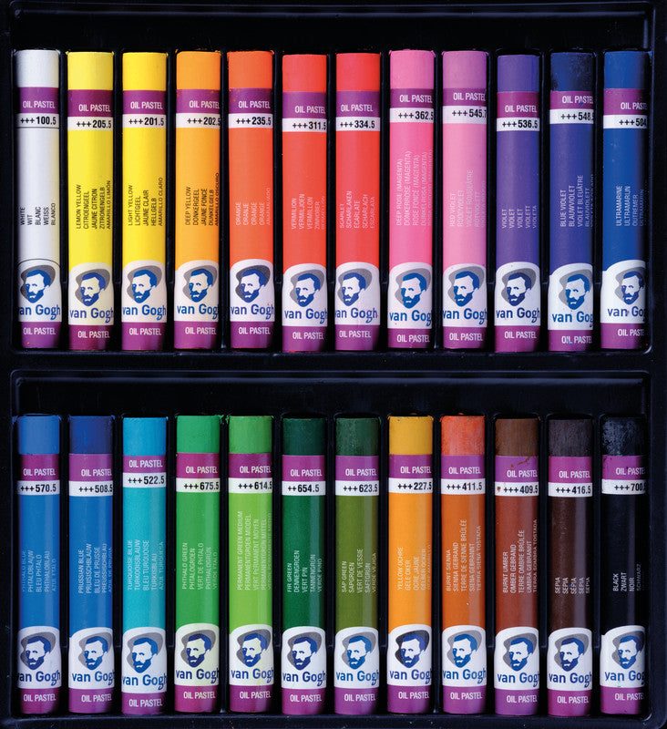 Van Gogh – Ölpastelle – Set – 24 Farben, für dunkles Papier