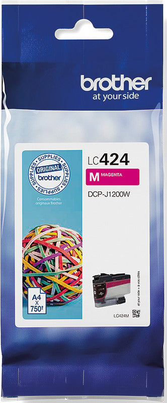 Brother Tintenpatrone, Magenta, 750 Seiten – für Tintenstrahldrucker, Multifunktionsgeräte