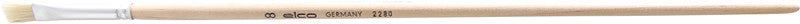 Elco pinsel ELCO Ölmalpinsel – braun, Holz, Breite 9 mm, Länge 300 mm, flach, Aluminiumzwinge, für Ölfarben