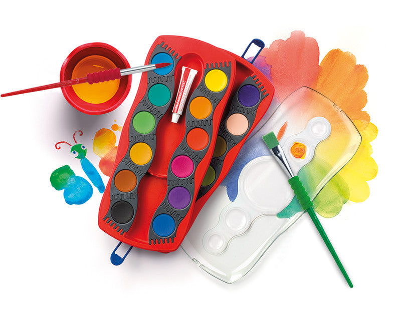 Faber-Castell Deckfarbkasten – 24 Farben, inkl. Deckweiss