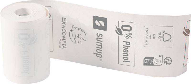 Exacompta Thermorolle 57 mm × 9 m, kernlos, phenolfrei – für SumUp