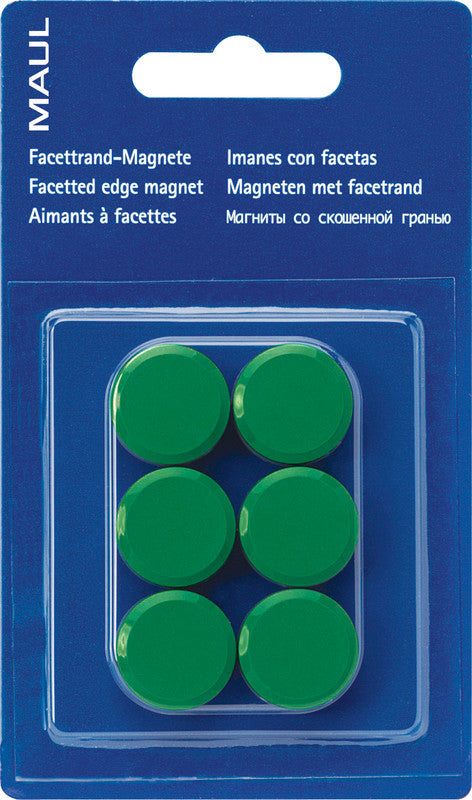 MAUL Starter-Kit – inkl. Magnete (rund, Ø 20 mm, H 8 mm) – für Whiteboards – 6-teilig