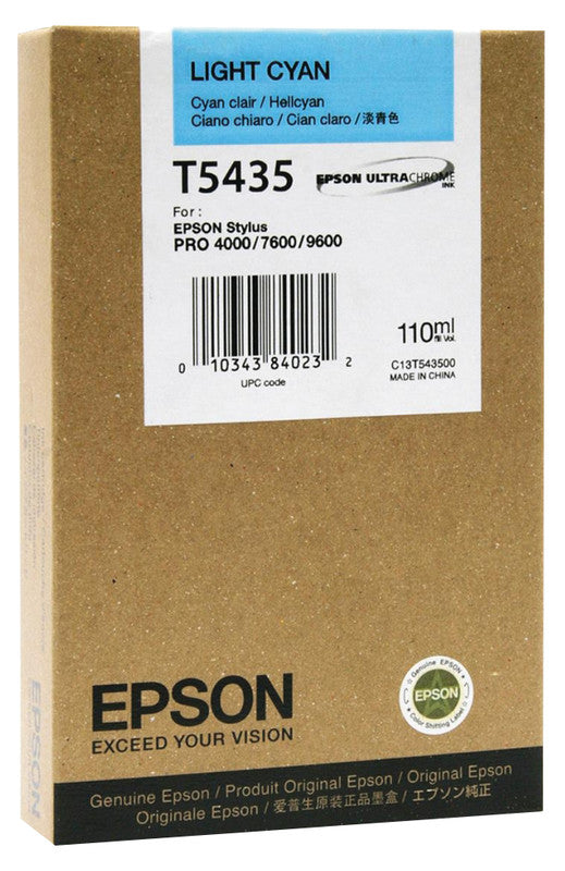 Epson Tintenpatrone T5435, cyan – für Tintenstrahldrucker/Multifunktionsgeräte