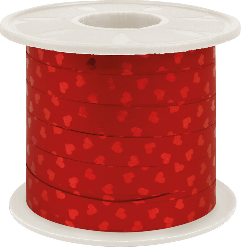 Präsent Geschenkband – Cherie – Kunststoff – 10 mm × 100 m – Rot