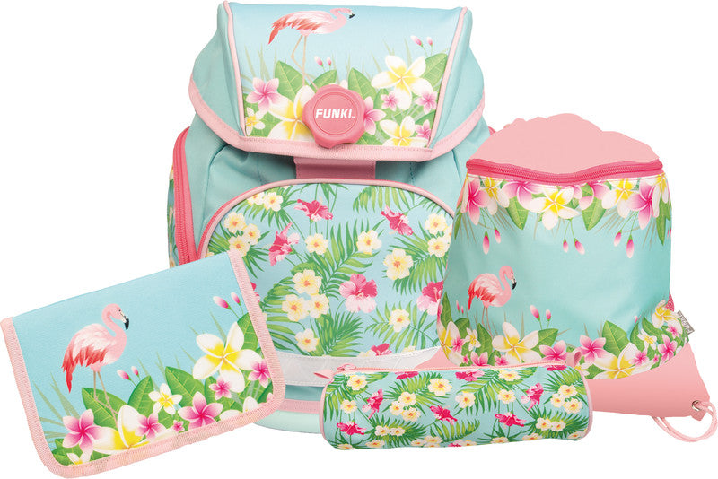 Funki Schulrucksack-Set Joy-Bag – 4-teilig – Sakura – 40 × 30 × 21 cm, 25 l