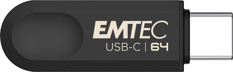 Emtec C280 USB-Stick – 64 GB, USB 3.2, drehbarer Verschluss