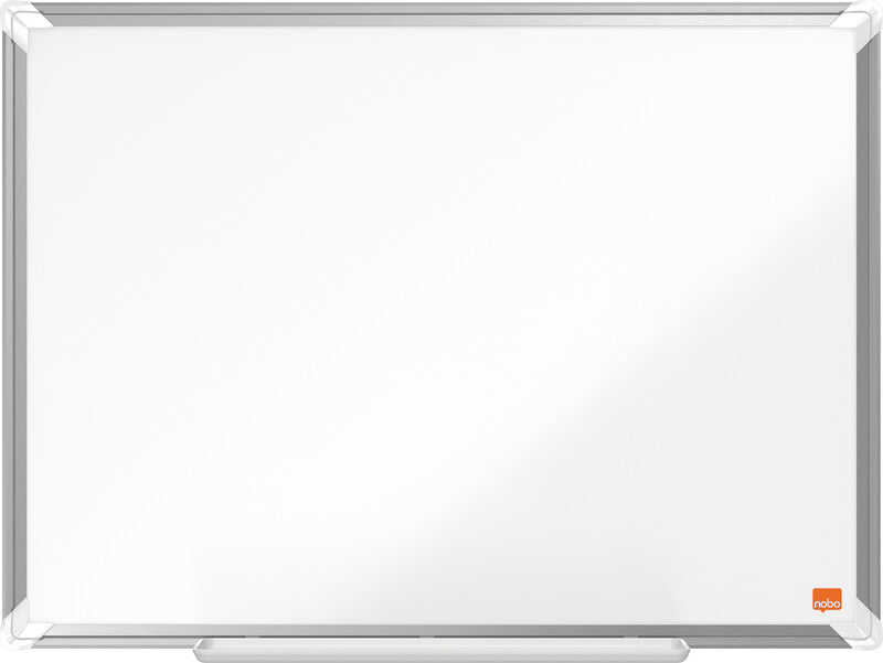 Nobo Whiteboard – 60 × 45 cm, Emaille, magnetisch, Aluminiumrahmen, Wandmontage, inkl. Stifteablage