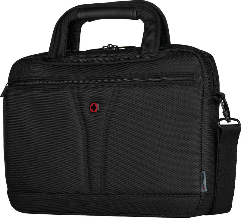 Wenger/SwissGear Wenger BC-Free Notebook-Tasche – für Notebooks bis 14", 5 l, Aufsteckfunktion, recyceltes PET (rPET), schwarz