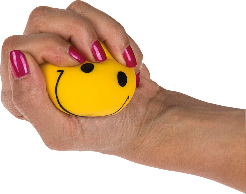Out of the Blue Stressball The Happy One – Ø 6 cm, gelb, mit EVA-Füllung