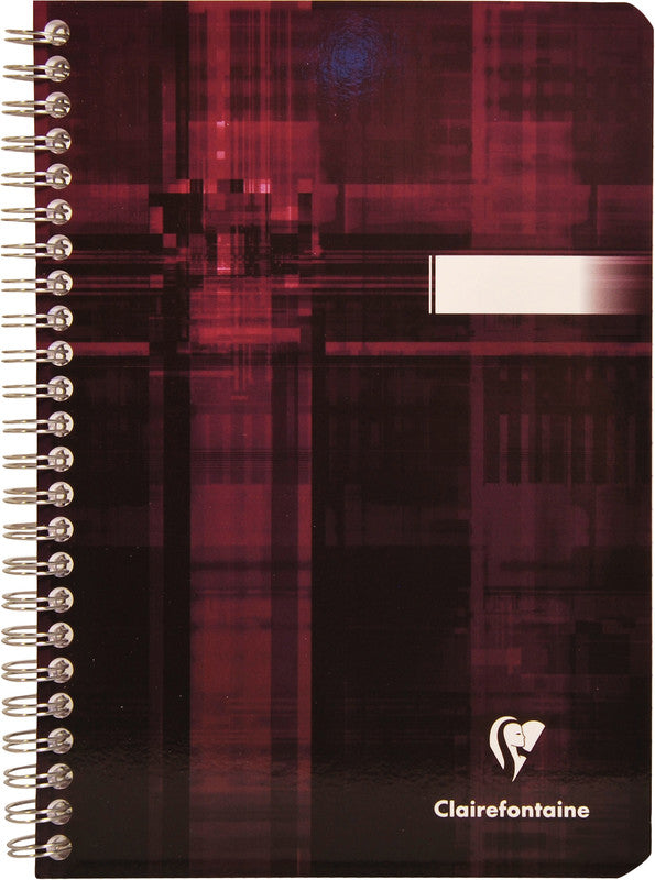 Clairefontaine Spiralheft A5, kariert (5 mm), Spiralbindung, Karton, 50 Blatt, 50 g/m² – sortiert