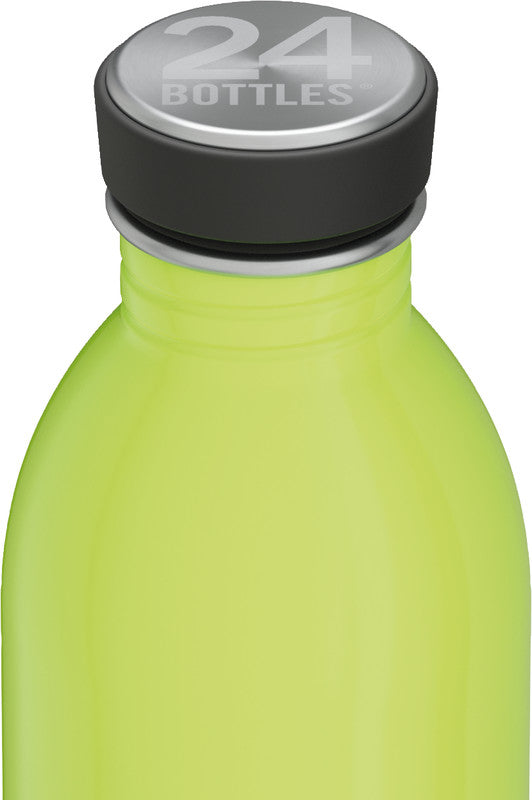 24Bottles Trinkflasche Urban Reactive – 5 dl – Edelstahl, Schraubverschluss, auslaufsicher – Gelb/Grün