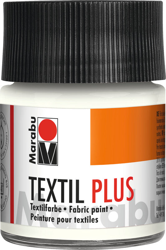 Marabu Stoffmalfarbe – Weiss, 50 ml, für Textilien