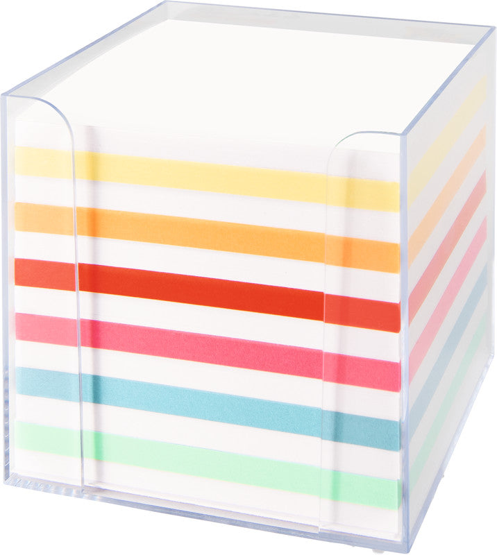 Folia Zettelbox – Kunststoff, transparent, 95 × 95 mm