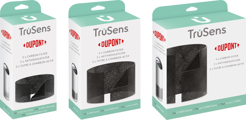 TruSens DuPont Ersatz-Aktivkohlefilter – für TruSens Z-2000, schwarz, 3er-Pack