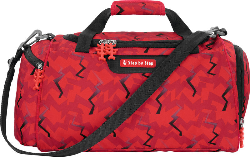Step by Step Sporttasche – Motiv Monster Truck Rocky, mit Schultergurt, wasserabweisend, 38 × 20 × 23 cm