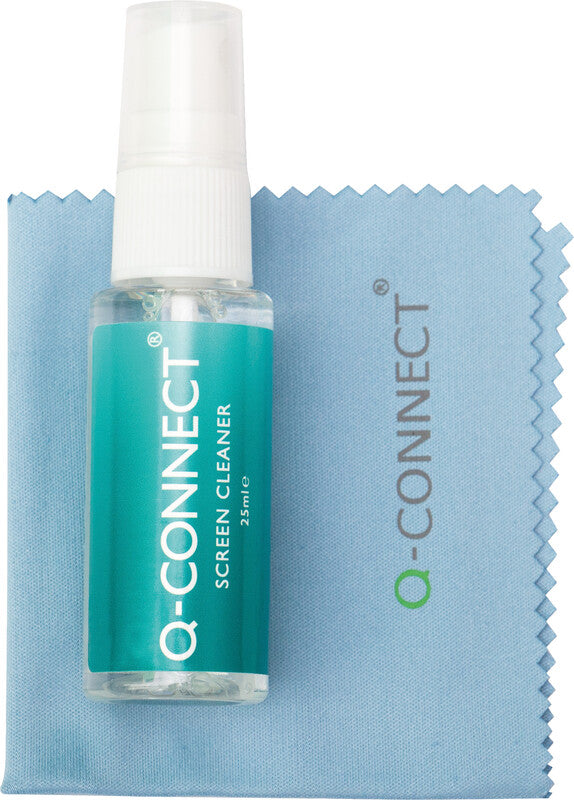 Q-CONNECT Reinigungsset – 25 ml, für Bildschirme