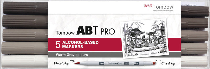 Tombow Filzstifte ABT PRO, 5 Stk.