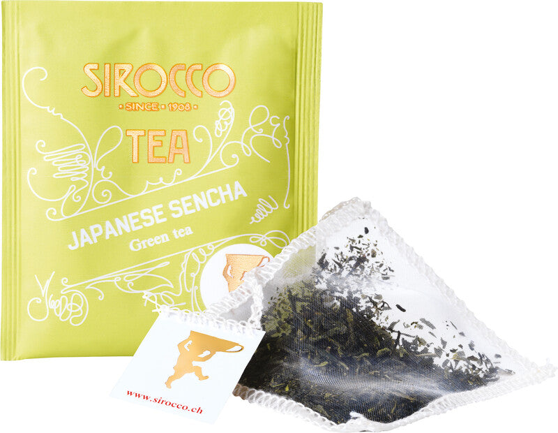 Sirocco Japanischer Sencha – Teebeutel, Bio-Grüntee – 20 Beutel